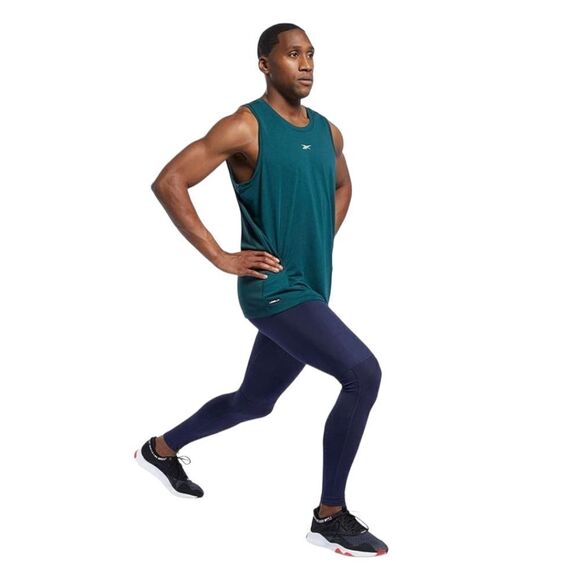 Reebok x Les Mills Men's Compression Leggings Sz M in blue - Picture 2 of 13